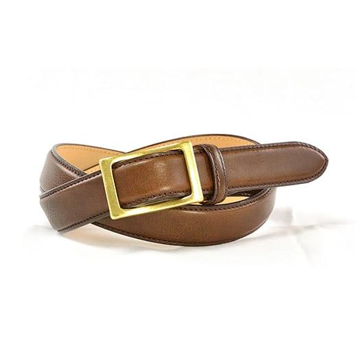 ふるさと納税 ファッション 東京都 台東区 ANNAK 本革スライドバックルベルト(全2色) (カラー:ダークブラウン) ダークブラウン