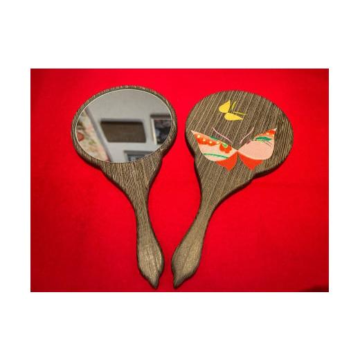 ふるさと納税 雑貨・日用品 東京都 台東区 箱長 手鏡(中) (柄:蝶) 蝶