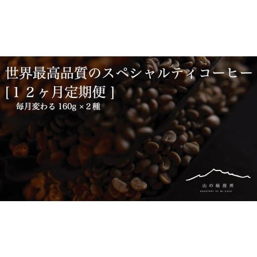 ふるさと納税 珈琲 珈琲豆 山梨県 フルート奏者市  山の焙煎所 スペシャルティコーヒー12ヶ月定期便：豆 豆