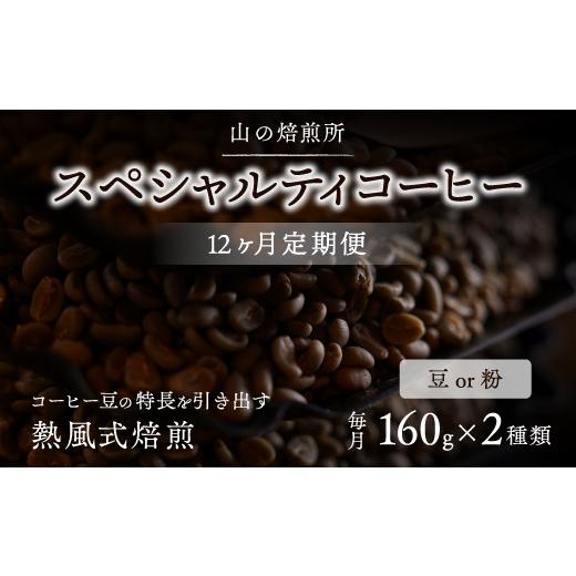 ふるさと納税 コーヒー コーヒー豆 山梨県 笛吹市 山の焙煎所 スペシャルティコーヒー12ヶ月定期便:粉 粉