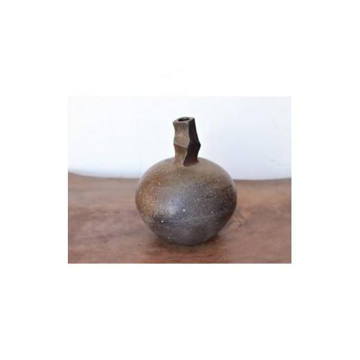 陶磁器・漆器・ガラス 愛媛県 上島町 備前焼 一輪挿し・玉(数量限定品)　st-010 1272152 【飯】