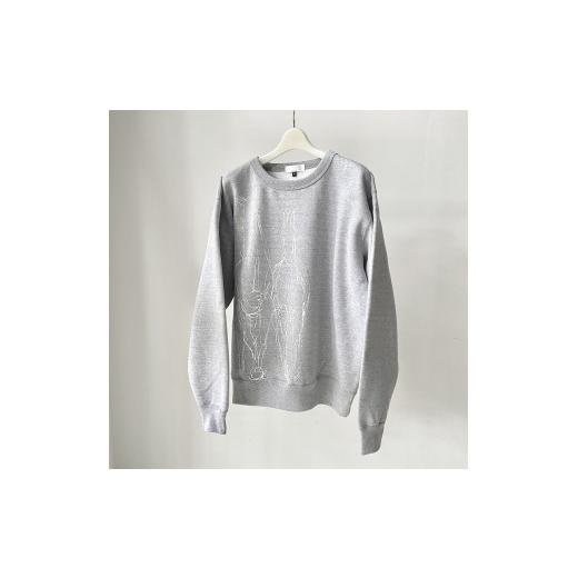 ふるさと納税 服 男 山梨県 北杜市 HORSE SWEATSHIRT Mサイズ／GRAY Mサイズ／GRAY_2