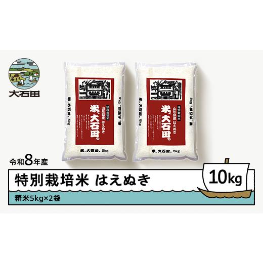 ふるさと納税 米 はえぬき 山形県 大石田町 先行予約 新米 米 はえぬき 10kg 精米 令和8年産 特別栽培米 2026年11月上旬発送 沖縄・離島への配送不可 ja-hasx…