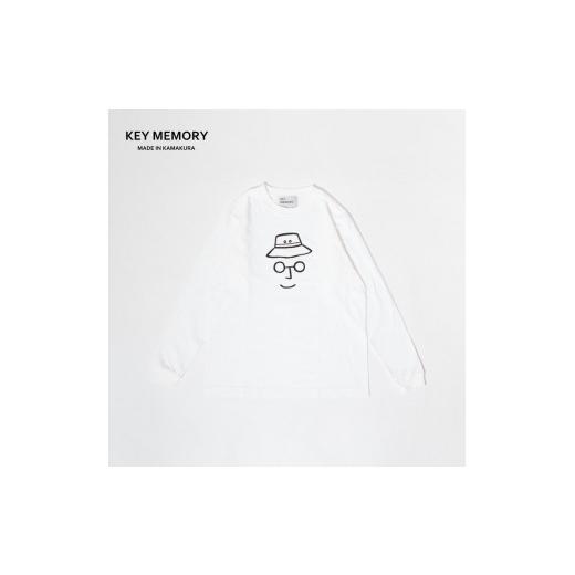 ふるさと納税 服 神奈川県 鎌倉市 [3] KEYMEMORY バケットハットロングTシャツ WHITE [3] 74cm:55cm:50cm:59cm