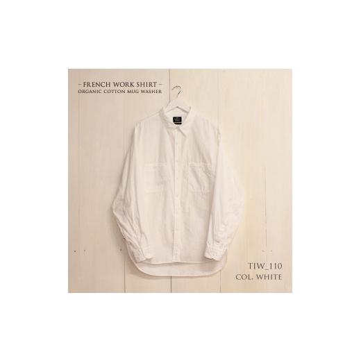 ふるさと納税 服 男 兵庫県 西脇市 47-10 播州織メンズシャツ「US CHAMBRAY WORK SHIRT」(1着) TIW_110(ホワイト)・Lサイズ TIW_110(ホワイト)・Lサイ…