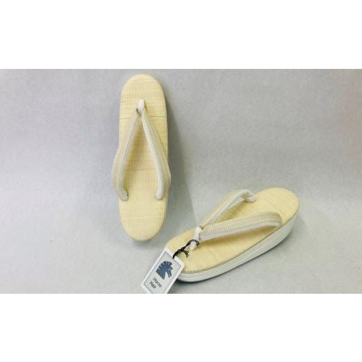 ふるさと納税 ファッション 下駄 東京都 台東区 高級ホースヘアー和装草履 婦人 (サイズ:L、カラー:生成り) サイズ:L、カラー:生成り