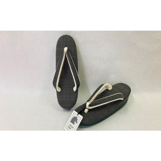 ふるさと納税 ファッション 下駄 東京都 台東区 高級ホースヘアー和装草履 婦人 (サイズ:L、カラー:グレー) サイズ:L、カラー:グレー