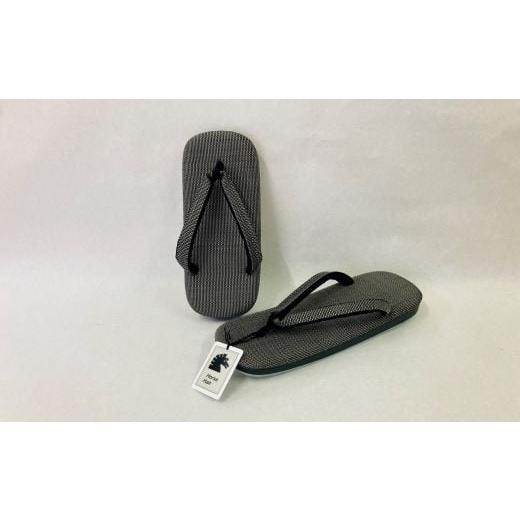 ふるさと納税 ファッション 下駄 東京都 台東区 高級ホースヘアー和装草履 紳士 (カラー:グレー) グレー