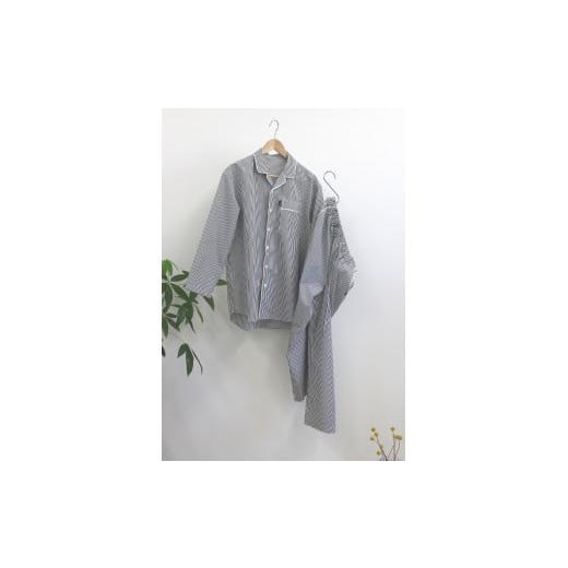 ふるさと納税 服 女 兵庫県 西脇市 33-19 カラフルコットンパジャマ 男女兼用 播州織使用 BLACK・Mサイズ BLACK・Mサイズ