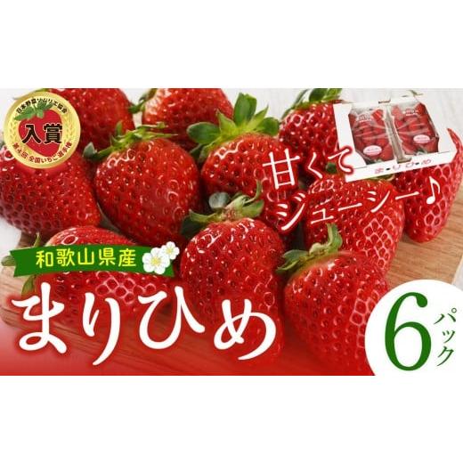 ふるさと納税 いちご 和歌山県 和歌山市 まりひめ6パック 2026年3月〜4月発送分 6パック 2026年3月〜4月発送分 [25,000円]