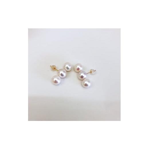 ふるさと納税 アクセサリー ピアス 三重県 志摩市 パール優美 真珠 アクセサリー ピアス パール 8ミリ 〜 8.5ミリ K18 三重県 伊勢 志摩 プレゼント 人気 冠婚…の画像