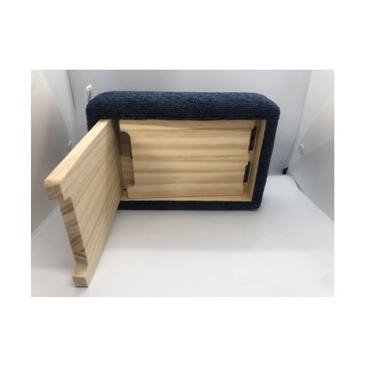 ふるさと納税 家具 インテリア・寝具・収納 神奈川県 秦野市 055-02まくら・ちょい掛け椅子（ブルー）（サイズ 折りたたみ時・まくら時：W240×Ｄ155×Ｈ70 …の画像