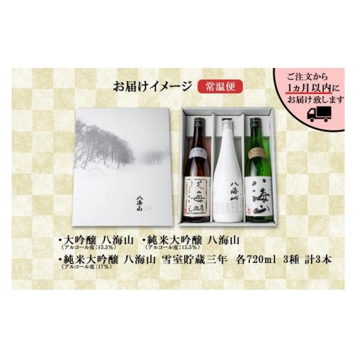 ふるさと納税 日本酒 大吟醸酒 新潟県 南魚沼市 八海山 日本酒 大吟醸 セット 3選 飲み比べ 各720ml 南魚沼市 八海山 大吟醸 純米大吟醸 四合瓶 飲み比べ 日本…_4