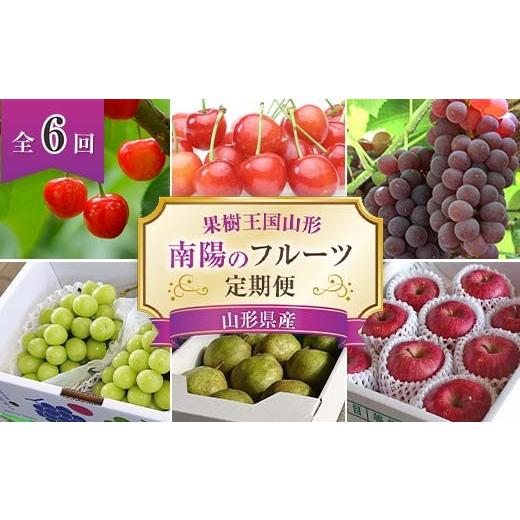 ふるさと納税 果物の詰合せ 山形県 南陽市  令和8年産先行予約 《定期便6回》 果樹王国山形 南陽のフルーツ定期便A 『マルエ青果』 果物 くだもの フルーツ 山…_1