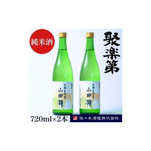 ふるさと納税 日本酒 純米酒 京都府 亀岡市 佐々木酒造 醸造 聚楽第 純米酒 720ml 2本セット [亀岡産 山田錦 酒米の王 日本酒] 離島への配送不可