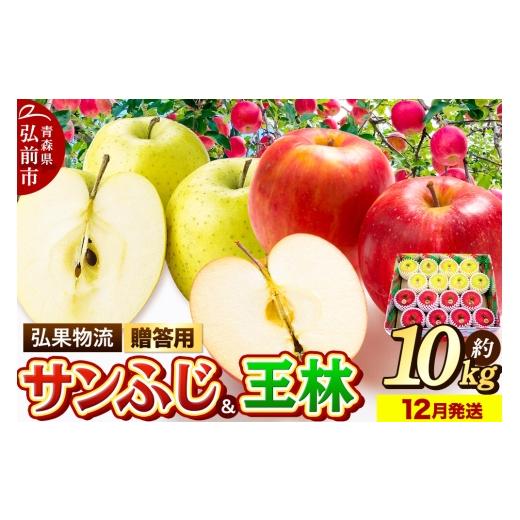ふるさと納税 りんご 青森県 弘前市 25年12月発送 りんご 贈答用 サンふじ・王林 詰め合わせ 約10kg