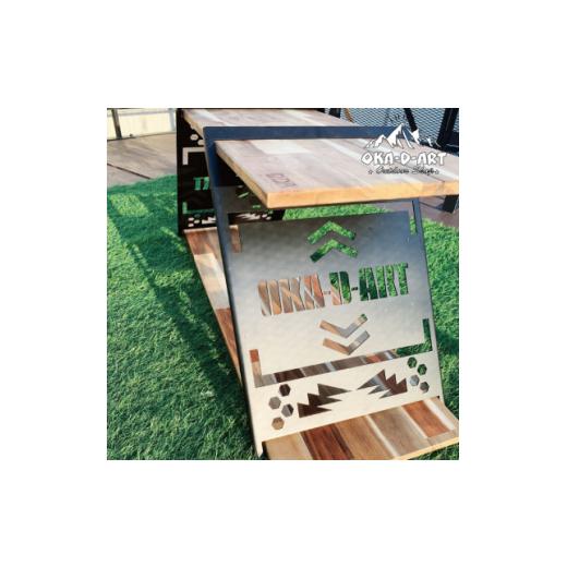 ふるさと納税 アウトドアグッズ チェア・テーブル・レジャーシート 愛知県 岡崎市 oka-d-art サイドテーブル アイアン アイアンラック ソロキャンプ アウトド…_2