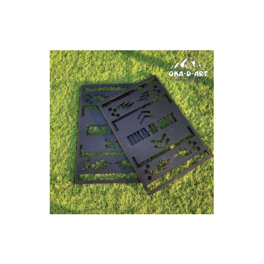ふるさと納税 アウトドアグッズ チェア・テーブル・レジャーシート 愛知県 岡崎市 oka-d-art サイドテーブル アイアン アイアンラック ソロキャンプ アウトド…_4
