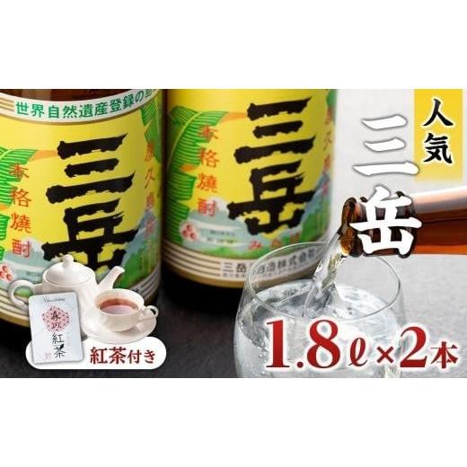ふるさと納税 焼酎 いも 鹿児島県 屋久島町 三岳1800ml・2本&森の紅茶