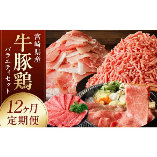 ふるさと納税 牛肉 宮崎県 延岡市 宮崎産牛豚鶏バラエティ12ヵ月定期便 N061-YZH022