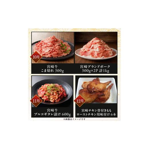 ふるさと納税 牛肉 宮崎県 延岡市 宮崎産牛豚鶏バラエティ12ヵ月定期便 N061-YZH022