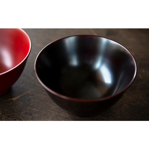 ふるさと納税 陶磁器・漆器・ガラス 秋田県 鹿角市 《受注生産》漆器 あさがお椀と削り箸（本朱／溜）セット 漆工房 朱楽〜あけら〜 漆器 お椀 漆 箸 ペア 秋…_4