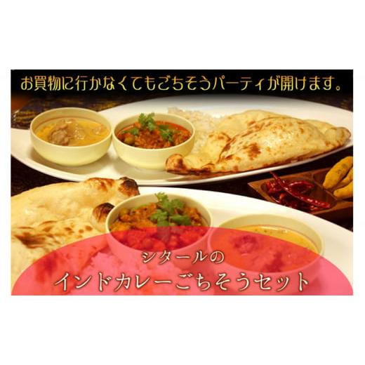 ふるさと納税 千葉県 千葉市 印度料理シタール インドカレー中ごちそうセット【カレー 加工食品 レトルト食品】[No.5346-0057] 