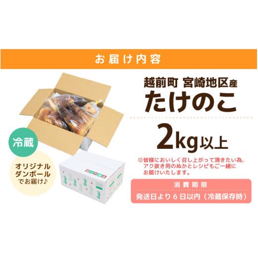 ふるさと納税 野菜類 福井県 越前町 令和8年産 赤土 朝掘り たけのこ 約2kg 越前町 宮崎地区産 採れたてを産地直送でお届け 筍 タケノコ 竹の子 生 2026年4月…_8