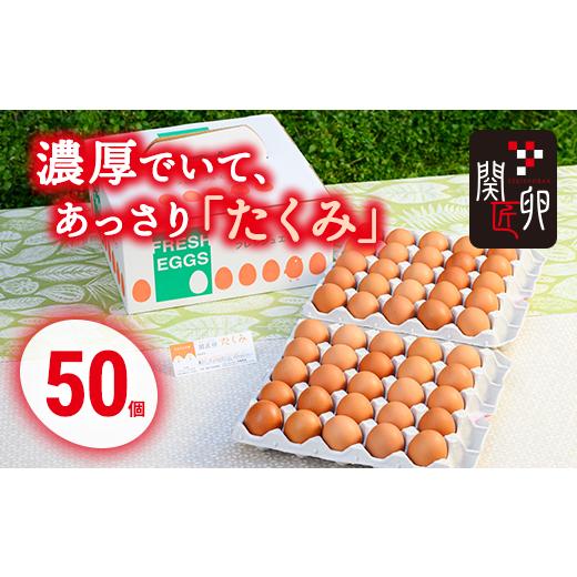 ふるさと納税 卵（鶏、烏骨鶏等） 茨城県 古河市 関匠卵 たくみ50個