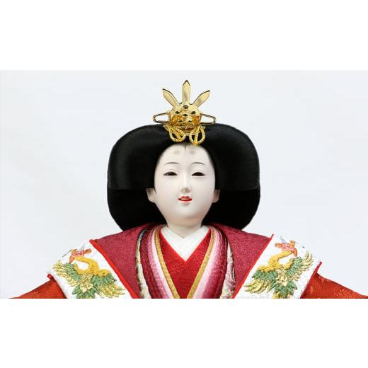 ふるさと納税 人形 新潟県 三条市  隆和堂 伝統工芸士作 お雛様 雛人形（ひな人形） 和紙 山に桜 374P001の画像