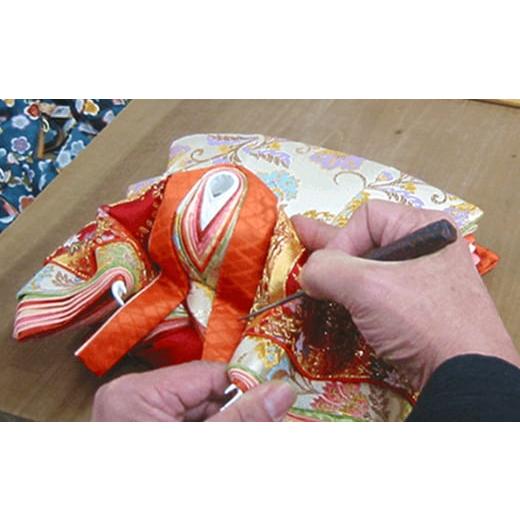ふるさと納税 人形 新潟県 三条市  隆和堂 伝統工芸士作 お雛様 雛人形（ひな人形） 和紙 山に桜 374P001の画像