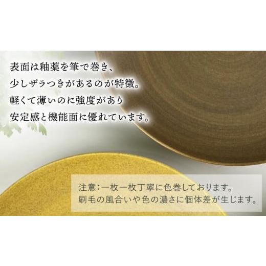 ふるさと納税 食器・グラス 皿 長崎県 波佐見町  波佐見焼 Shabbyカラー 24cm プレート 4色セット 大皿 パスタ皿 食器 皿 和山 WB139の画像