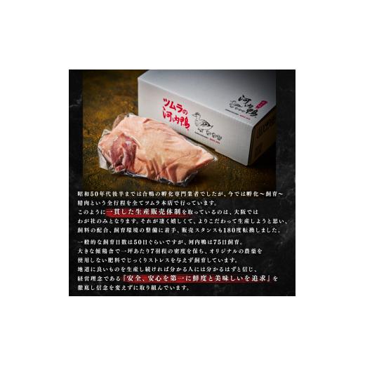 ふるさと納税 鶏肉 大阪府 松原市 河内鴨 ロース たたき ハーフサイズ 4個 約 800g 大阪 松原 ツムラ本店 河内鴨ロースたたき ハーフサイズ 河内鴨 ロースたた…_3