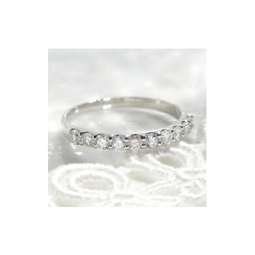 ふるさと納税 アクセサリー リング 山梨県 甲府市 サイズ:6号 [ 甲府ジュエリー ] 美・ダイヤモンド HPt950製エタニティリング0.5ctUP (furu_rg_0002)…