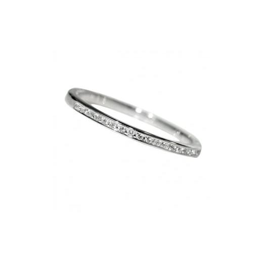 ふるさと納税 アクセサリー リング 山梨県 甲府市 サイズ:15号 [ 甲府ジュエリー ] 美・ダイヤモンド HPt950製 超細身 フチありエタニティ-リング0.1ctUP…