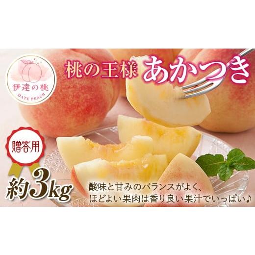 ふるさと納税 もも 福島県 伊達市 2026年出荷分先行予約 福島県産 あかつき 約3kg (約10玉) 一般社団法人つきだて振興公社 贈り物 贈答 ギフト 伊達の桃 桃 …