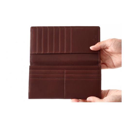 ふるさと納税 財布 北海道 砂川市 SOMES FE-31 束入れ チョコレートブラウン ソメスサドル 北海道 砂川市 12260599 フェル 長財布 本革 牛革 ソメス 革 レザー…の画像