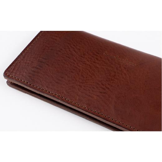 ふるさと納税 財布 福岡県 糸島市  コニャック ホック留め フラップ 長財布 《糸島》 LADIES&GENTLEMEN 革製品 革財布 サイフ ADK001-1 コニャックの画像