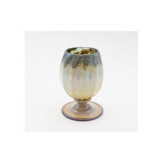 ふるさと納税 雑貨・日用品 グラス 大阪府 河内長野市 Ceramica Stripes Tulip セラミカストライプチューリップ(ハレの日のグラス) カラー:緑 緑