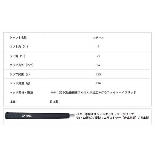 ふるさと納税 ゴルフグッズ クラブ 新潟県 長岡市 97-06B EZONE P-01 パター YONEX_2