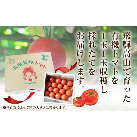 ふるさと納税 野菜類 トマト 岐阜県 高山市  2026年夏 先行予約 （7月下旬から順次発送予定）飛騨高山産 有機トマト「王様トマト」2kg | 大玉トマト とまと 麗…_3