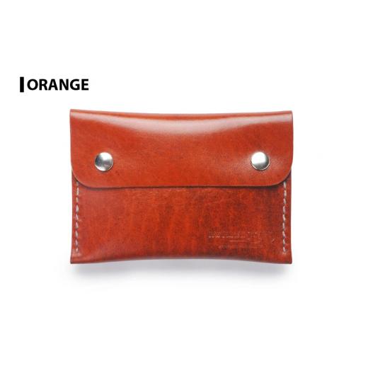 ふるさと納税 小物 宮城県 大和町 サムライクラフト ポケットティッシュケース オレンジ (約92mm×132mm×12mm) レザー 革 本革 レザー製品 革製品 ルガトショ…