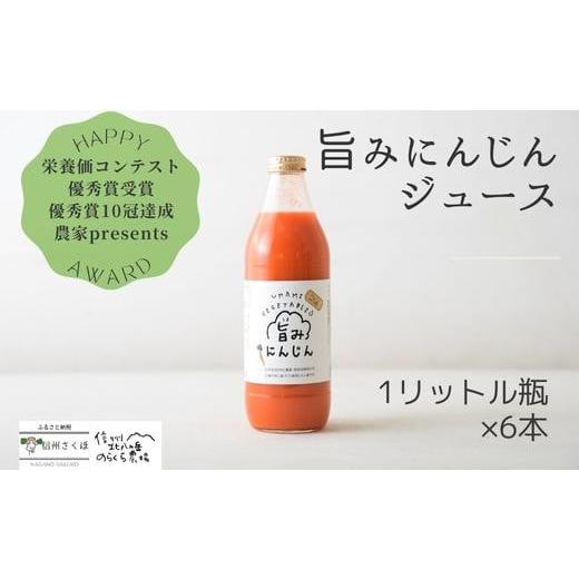 ふるさと納税 長野県 佐久穂町 信州北八ヶ岳 のらくら農場 旨みにんじんジュース 6本セット〔NK-04〕