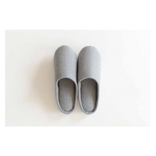 ふるさと納税 織物・繊維品 兵庫県 西脇市 播州織 スリッパ 「Slippers Bird Belly 」Bird Belly gray（グレー） ・Mサイズ（17-40） Bird Belly gray（グレー…_2