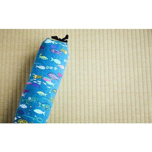 ふるさと納税 雑貨・日用品 インテリア 京都府 京丹後市 健康グッズ/ストレッチ・骨盤枕 ほどよい硬さ 健康のお手伝い 手作り 骨盤枕、首枕(青さかな柄) …