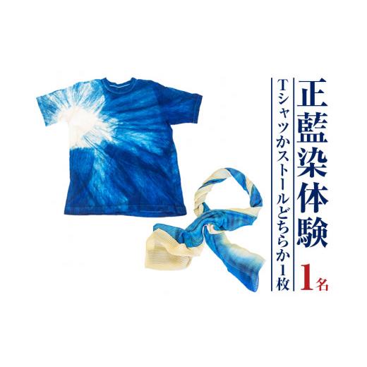 ふるさと納税 静岡県 御殿場市 みくりや染織 Tシャツまたはストール体験(1名)|体験 静岡県 伝統 藍染め