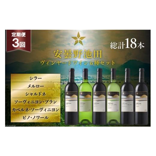 ふるさと納税 ワイン セット 長野県 池田町 3回 定期便 ワイン セット サッポロ グランポレール 安曇野池田ヴィンヤード 6種 各750ml 総計18本 飲み比べ ナチ…