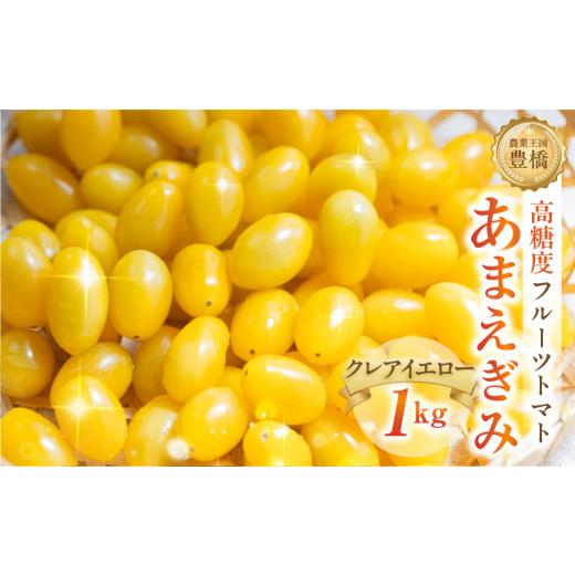 ふるさと納税 トマト ミニトマト 愛知県 豊橋市  今が旬 フルーツトマト あまえぎみ 約1kg クレアイエロー フルーツトマト 1キロ 1kg たっぷり ミニトマト プ…_1