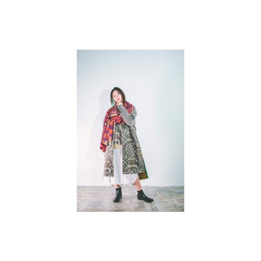 ふるさと納税 小物 ストール・マフラー 兵庫県 西脇市 30-34 POLS FUSAストール(HASHIGOボルドー) HASHIGOボルドー