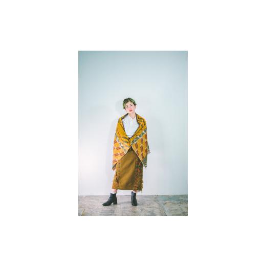 ふるさと納税 小物 ストール・マフラー 兵庫県 西脇市 30-34 POLS FUSAストール(HASHIGOキャメル) HASHIGOキャメル